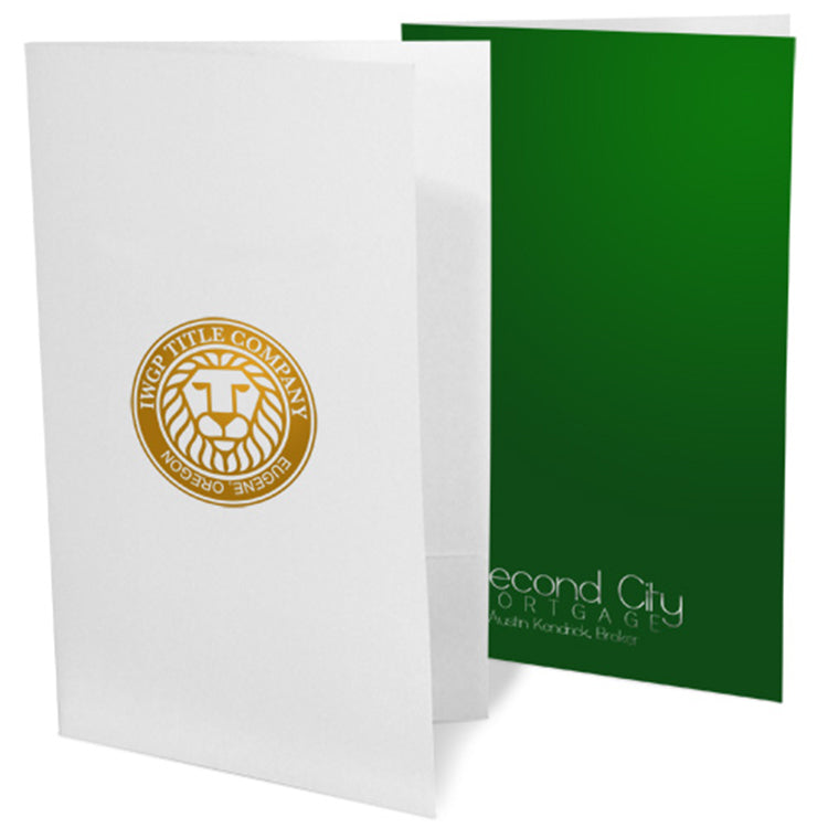 Foil Stamped Legal Size Presentation Folders – 1-Color