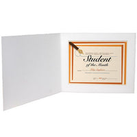Contemporary White Certificate Folders