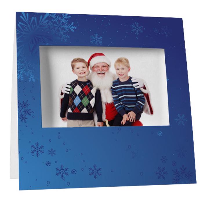 Blue Snowflakes Instax Frame