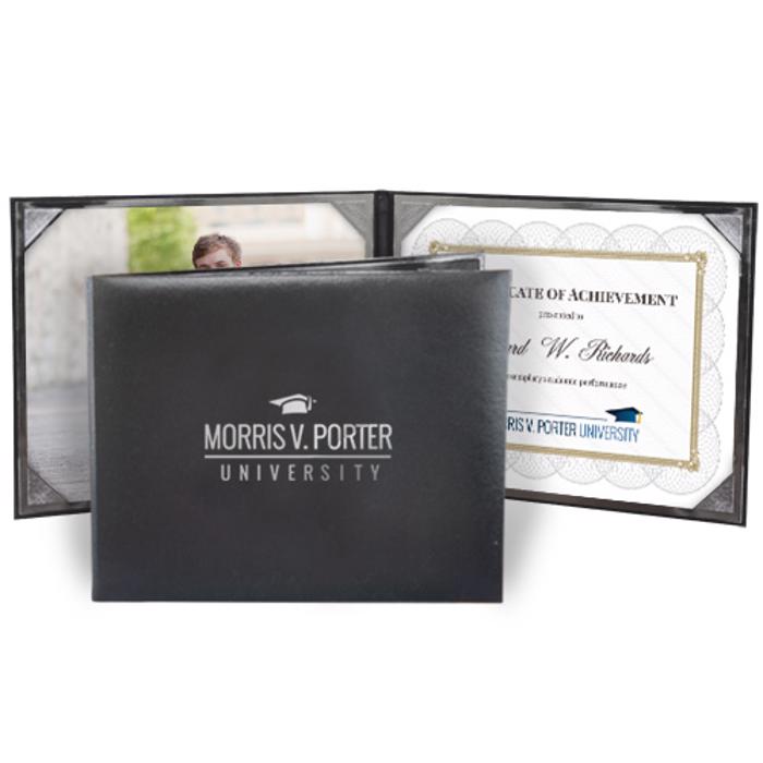 Double View Horizontal Padded Folio