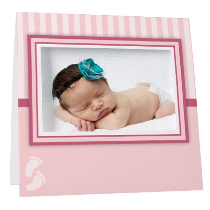 Pink Baby Footprints Instax Frame
