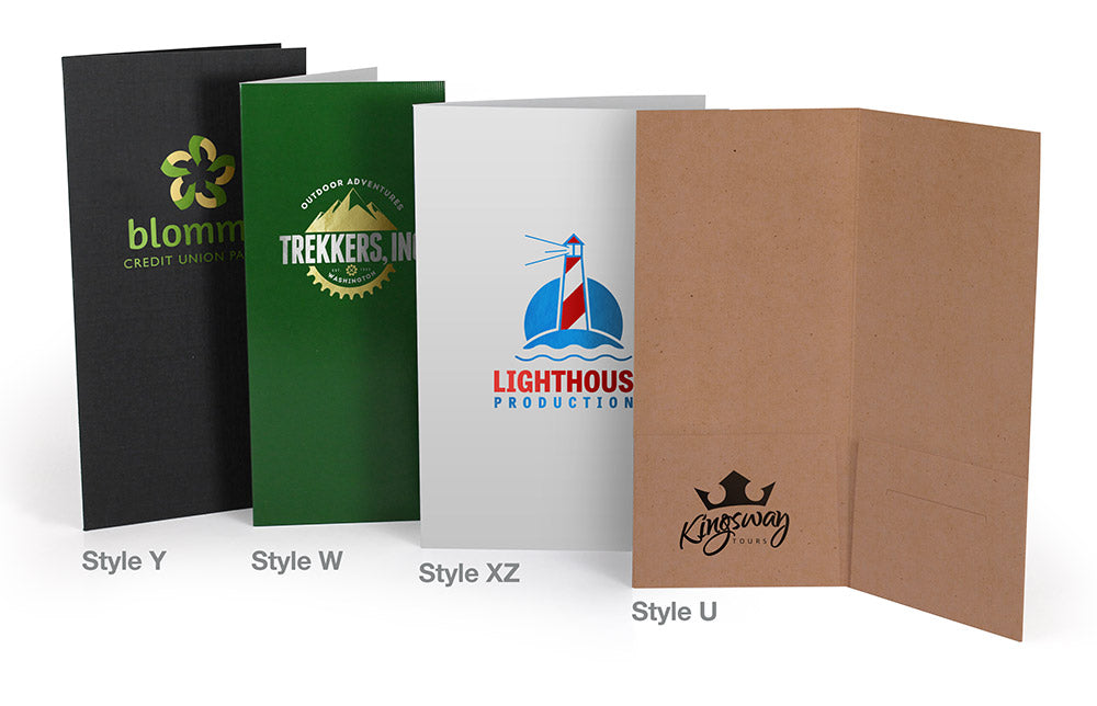 Mini Pocket Folder – 2-Color Foil Stamped