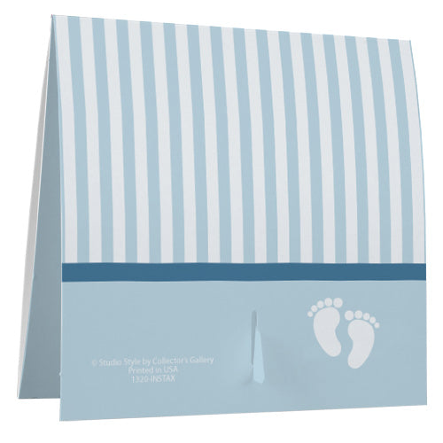Blue Baby Footprints Instax Frame