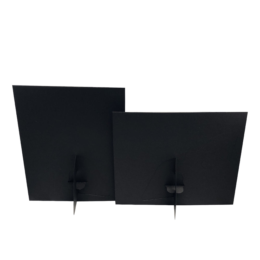 Back of Black Corner Tab Easel frames