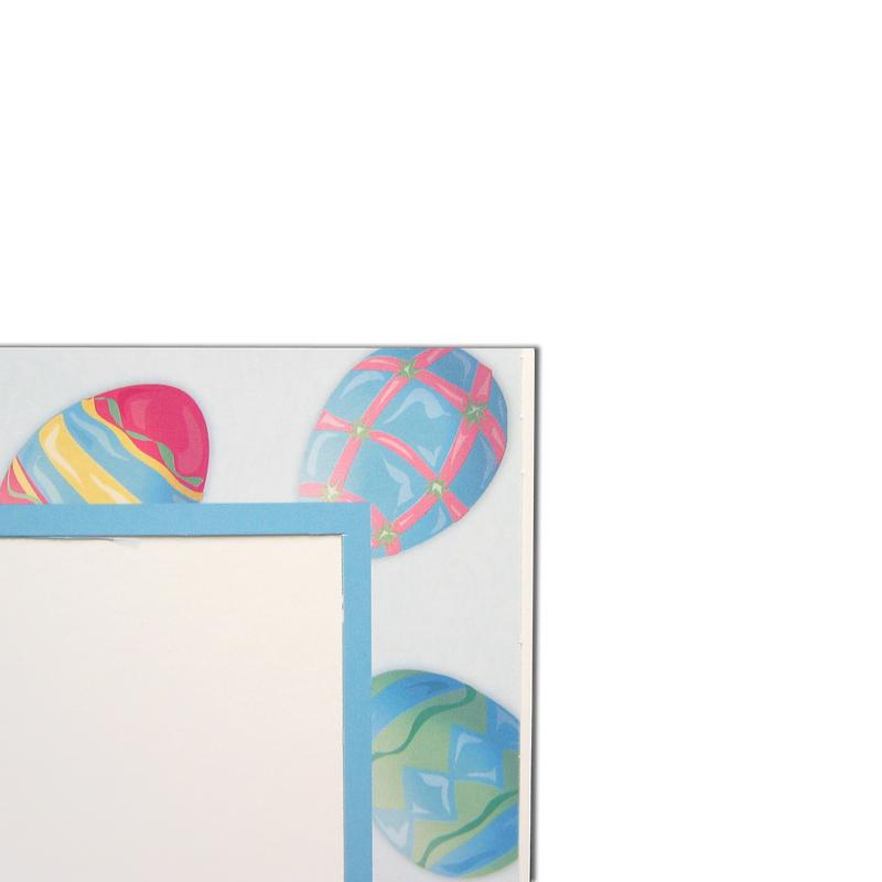Easter Eggs Folder frames with blue trim