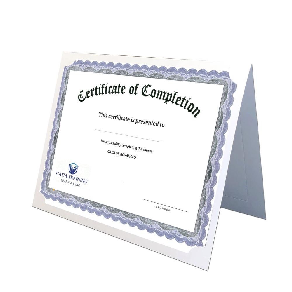 White Gilded Crest Certificate Holder