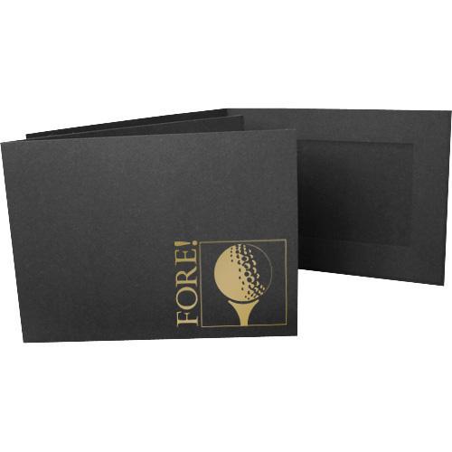 6x4 Foil Stamped Golf Folders frames with Fore! foil stamp
