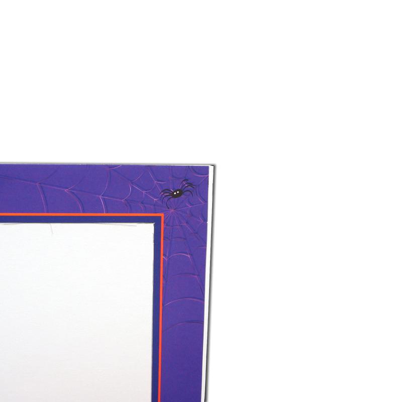 Halloween Pumpkin Folder frames with orange trim
