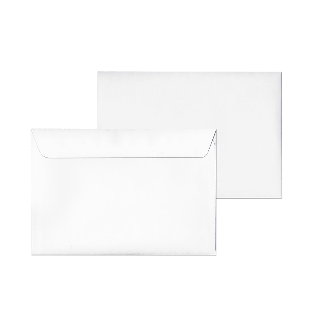 Blank white envelopes for photo frames