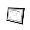 8.5x11 Black plastic Pyramid Certificate Frame