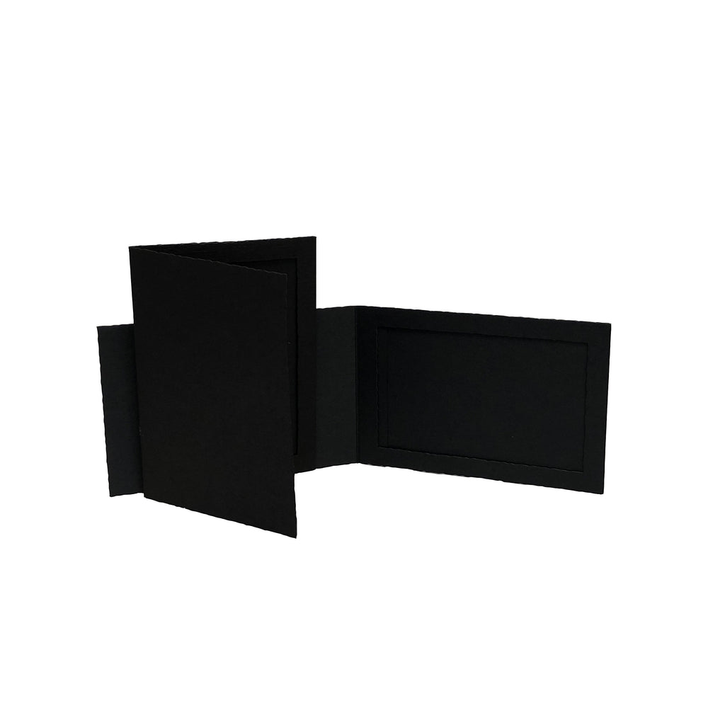 Black Side-Insert Portrait Folders frames