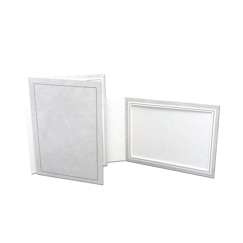 Gray Smooth Marble Gray Folder frames