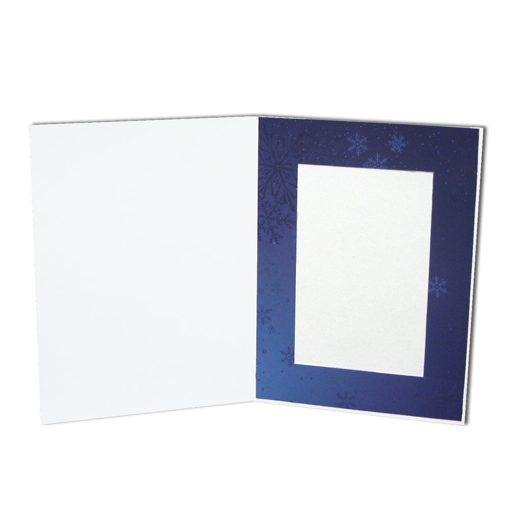 4x6 or 5x7 Christmas Snowflakes Folder frames