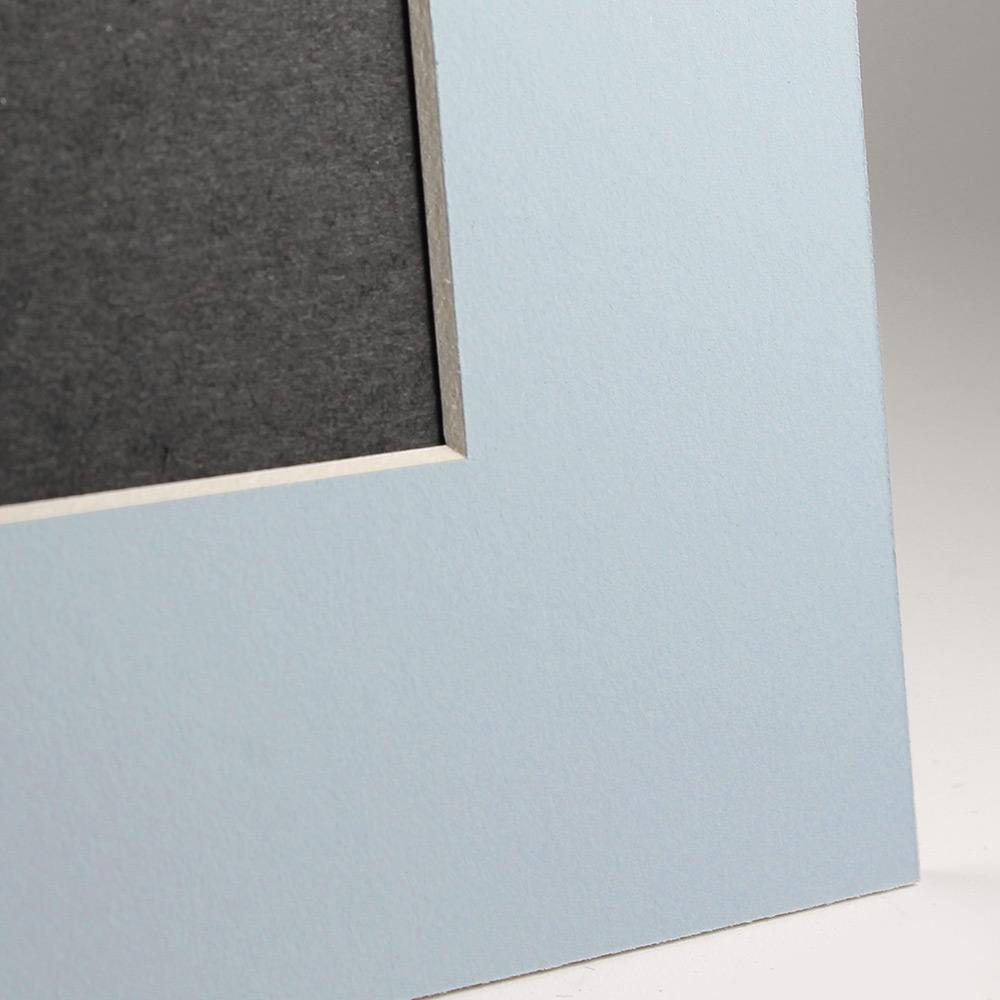 Light blue Angle Cut Easel Series frames with white core