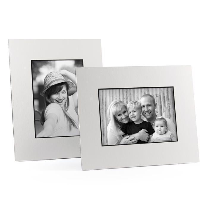 4x6, 5x7 or 8x10 White Angle Cut Easel Series frames