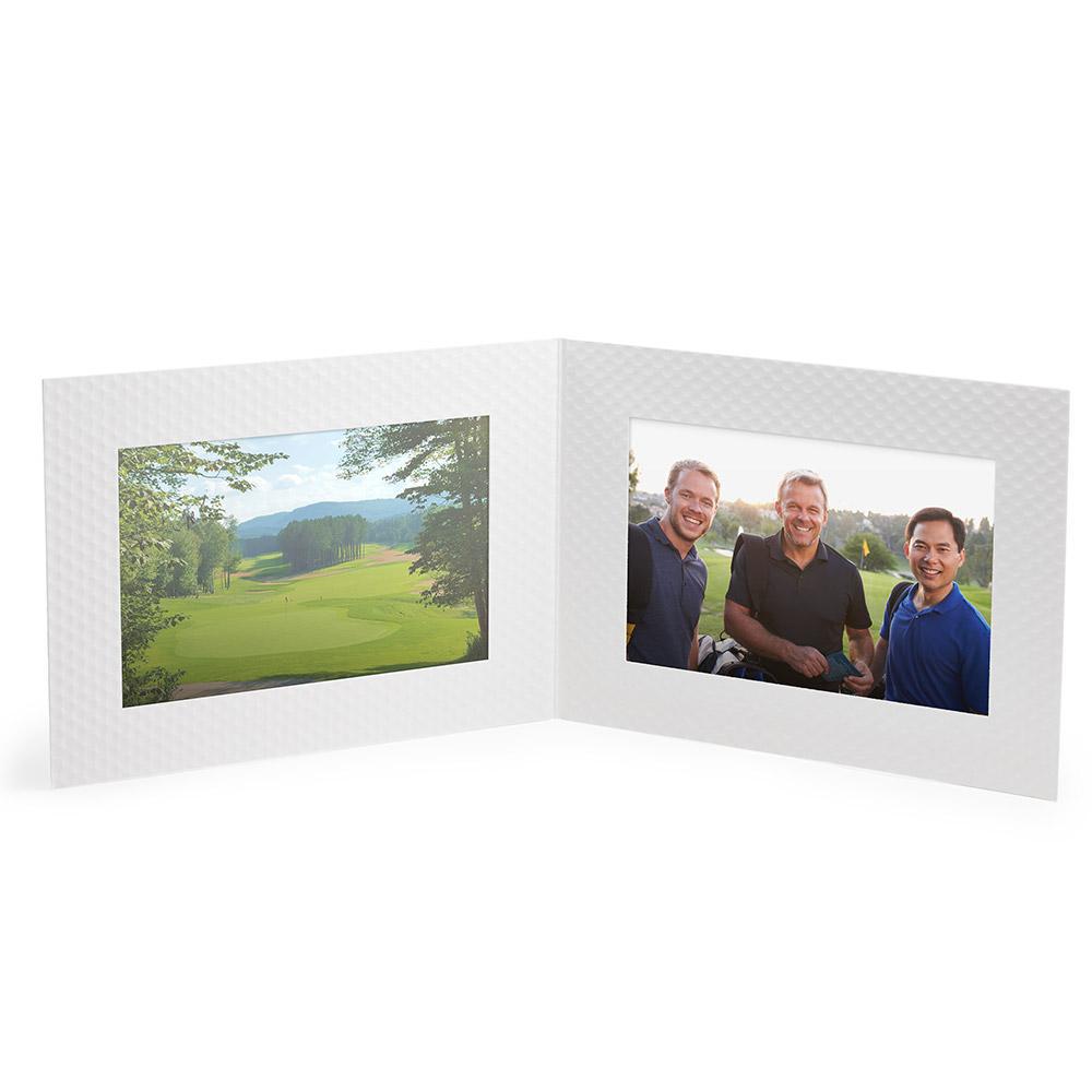 6x4/6x4 Golf Ball Dimple Folder double frames