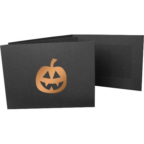 6x4 EconoBright Folders Stamped Series with jack-o-lantern foil stamp