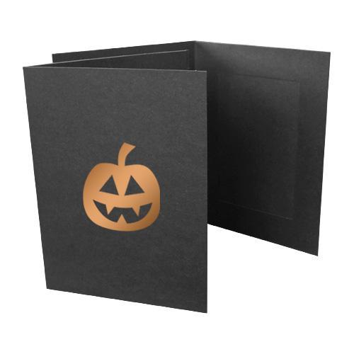 4x6 EconoBright Folders Stamped Series with jack-o-lantern foil stamp