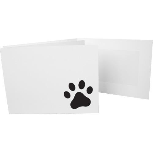 6x4 EconoBright Folders Stamped Series with paw print foil stamp