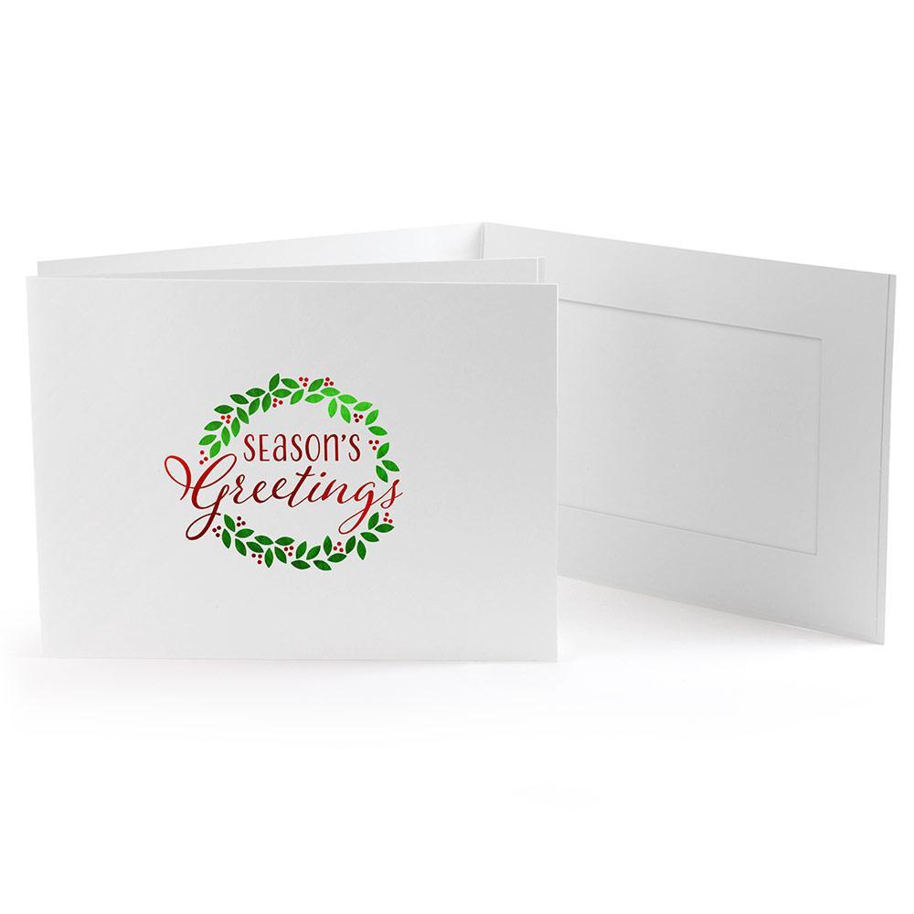 6x4 EconoBright Folders Stamped Series with Season's Greetings foil stamp