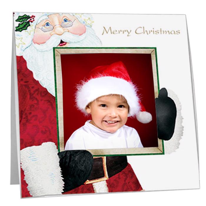 Christmas Santa Claus Paper Polaroid Frame