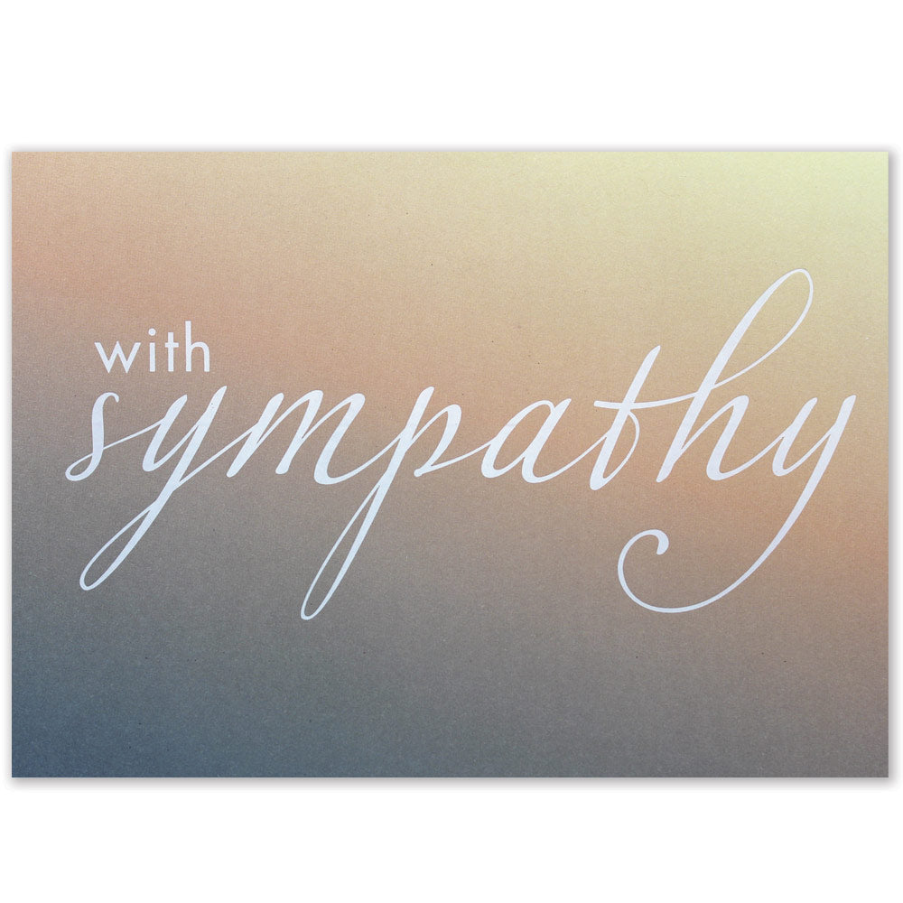 Sunset Sympathy Greeting Card