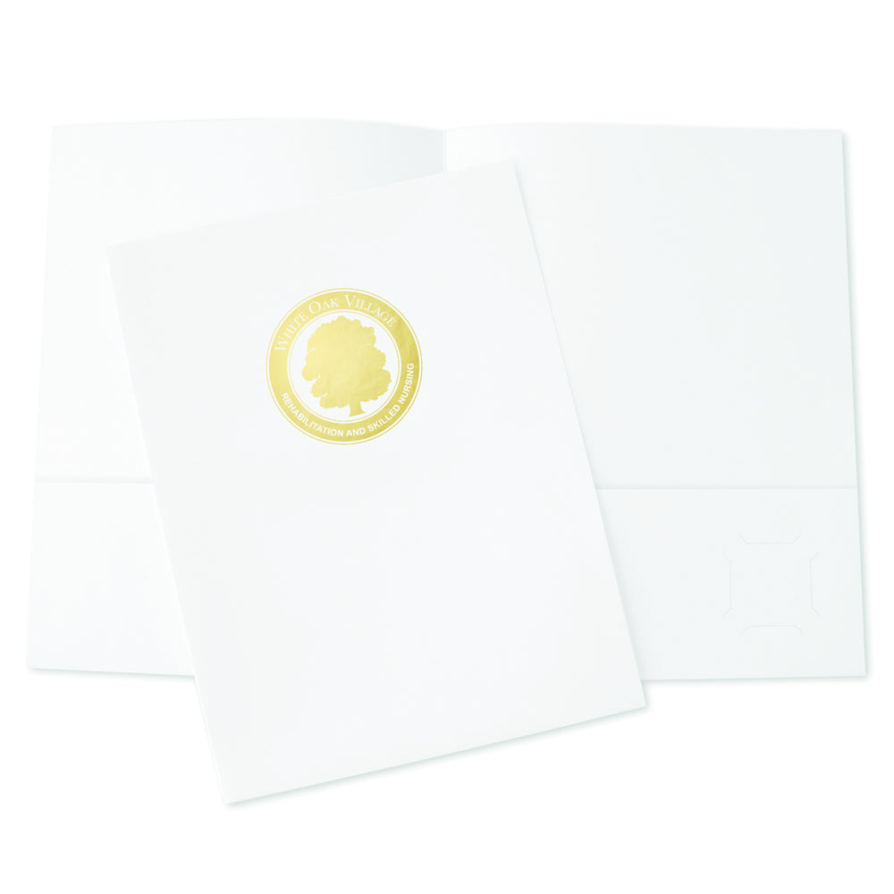 Presentation Folders – 1-Color Foil Stamped