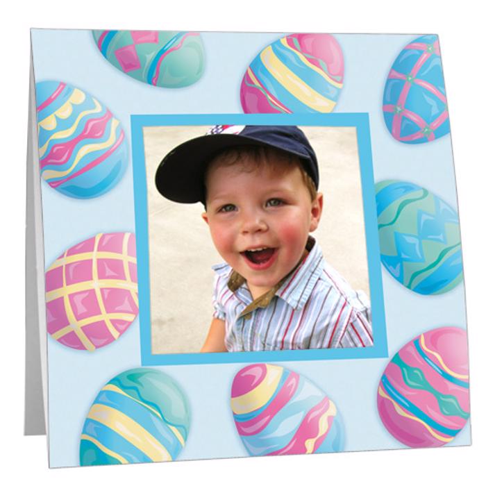 Pastel Easter Eggs Paper Polaroid Frame