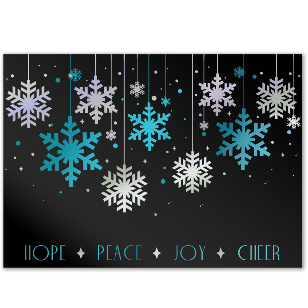 Hope, Peace, Joy & Cheer Holiday Greeting Card