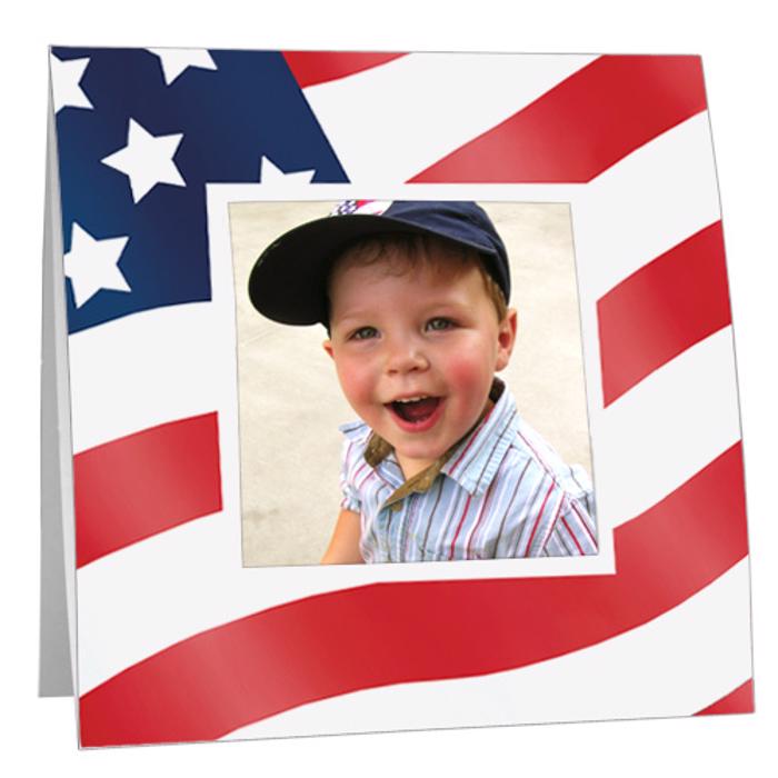 USA Flag Paper Polaroid Frame