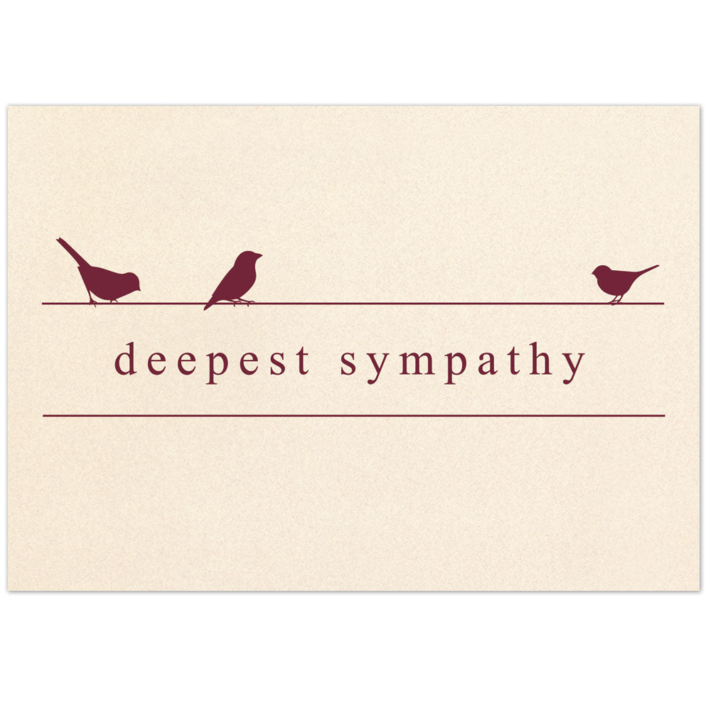 Birds Sympathy Card
