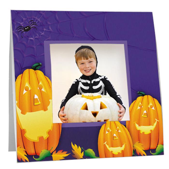 Halloween Pumpkin Patch Paper Polaroid Frame