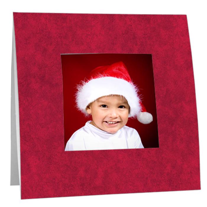 Festive Holiday Red Paper Polaroid Frame