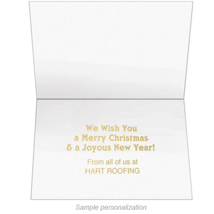 Contemporary Holly Holiday Greeting Card