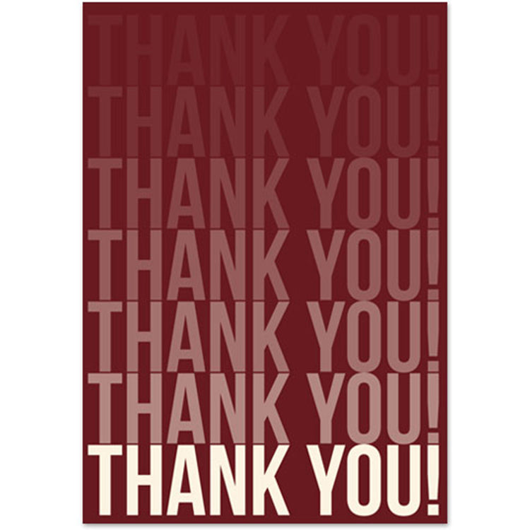 Thank You Words Greeting Card