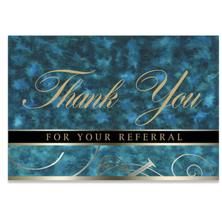 Blue Marble Referral Thank You Card
