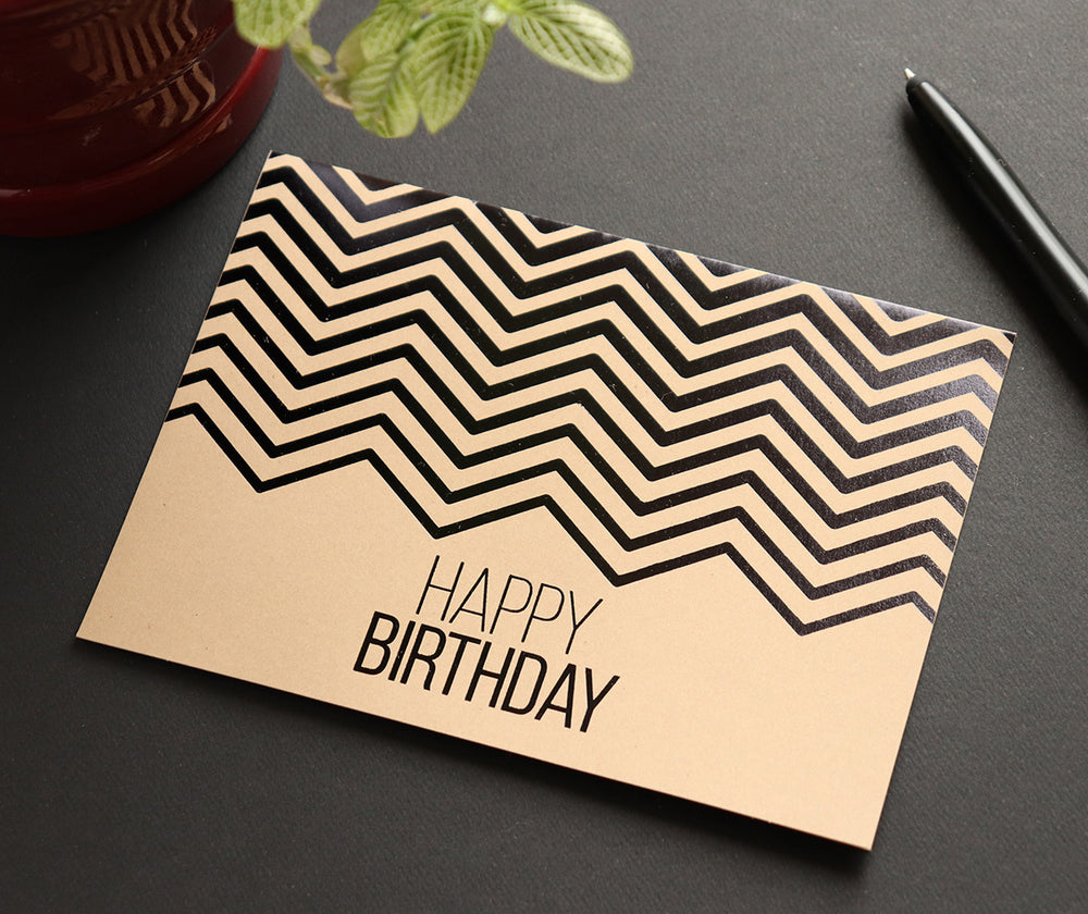 Birthday Chevrons Greeting Card