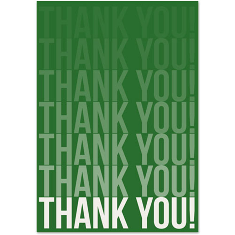 Thank You Words Greeting Card