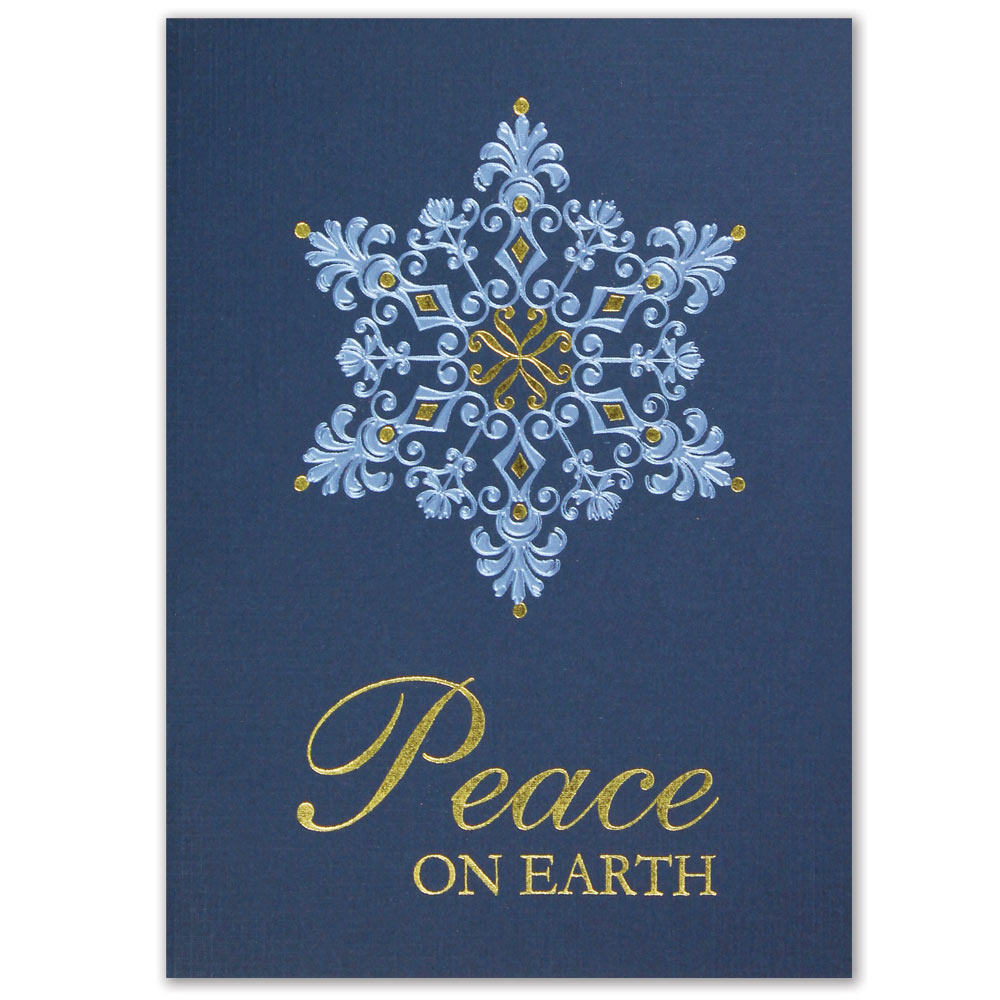 Filigree Snowflake Holiday Greeting Card