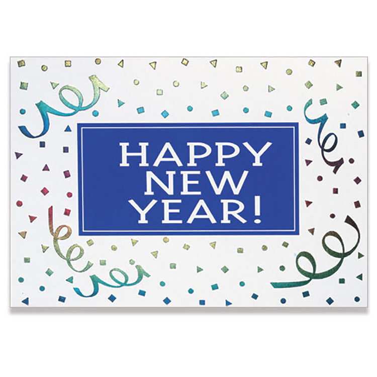 Happy New Year Ribbon Greeting Card