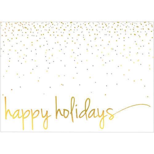 Confetti Happy Holidays Greeting Card