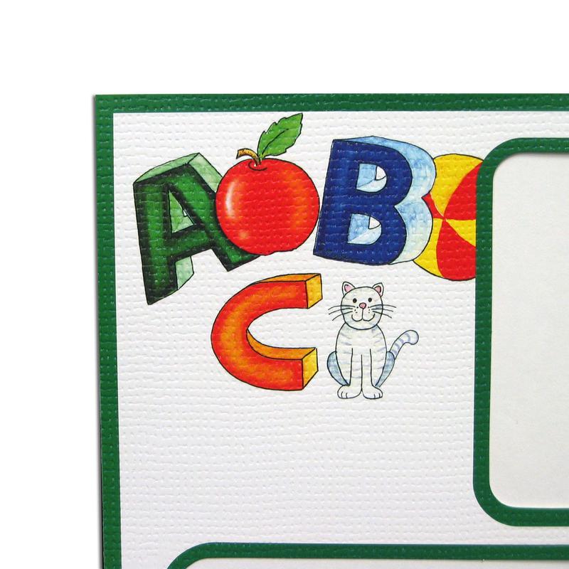Alphabet Memory Mate with green trim