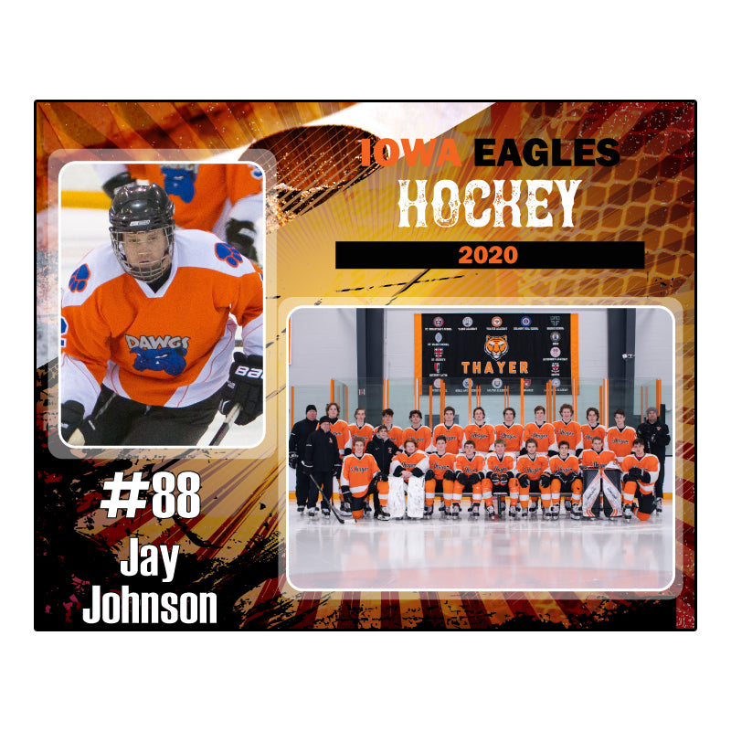 Orange hockey Digital Memory Mate