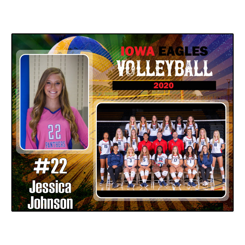 Red volleyball Digital Memory Mate