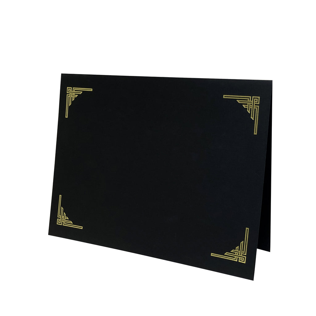 NEW!!! Art Deco Certificate Holder - Black