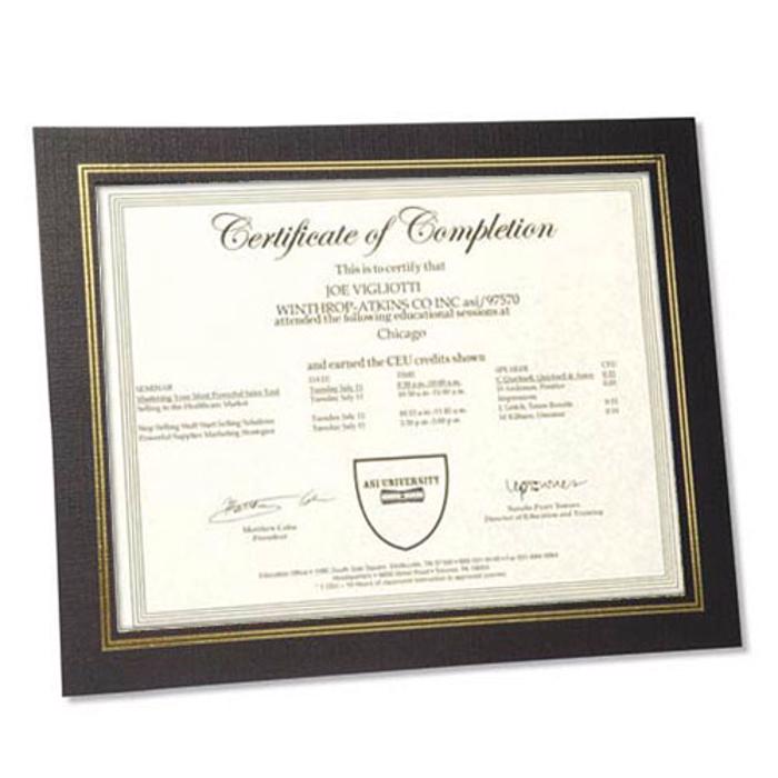 Dual Easel Certificate Frames