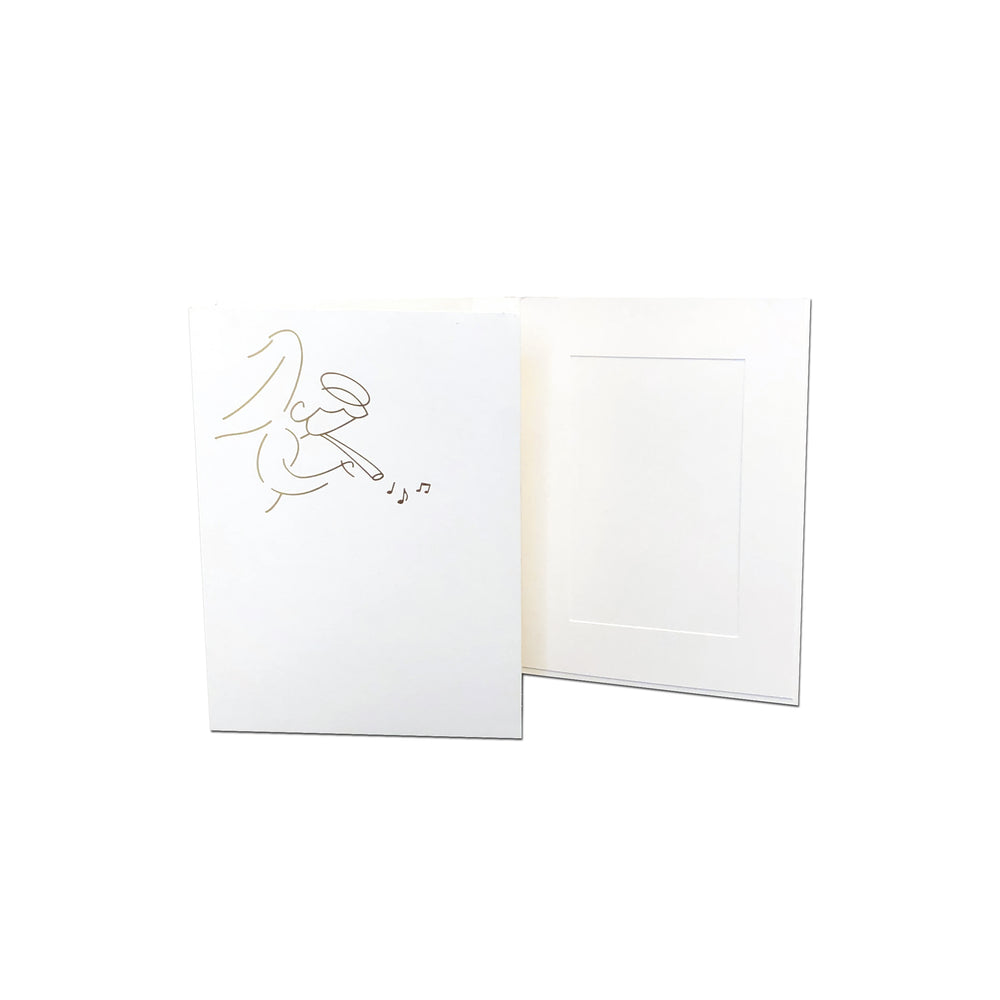 4x6 EconoBright Folders Stamped Series with angel foil stamp
