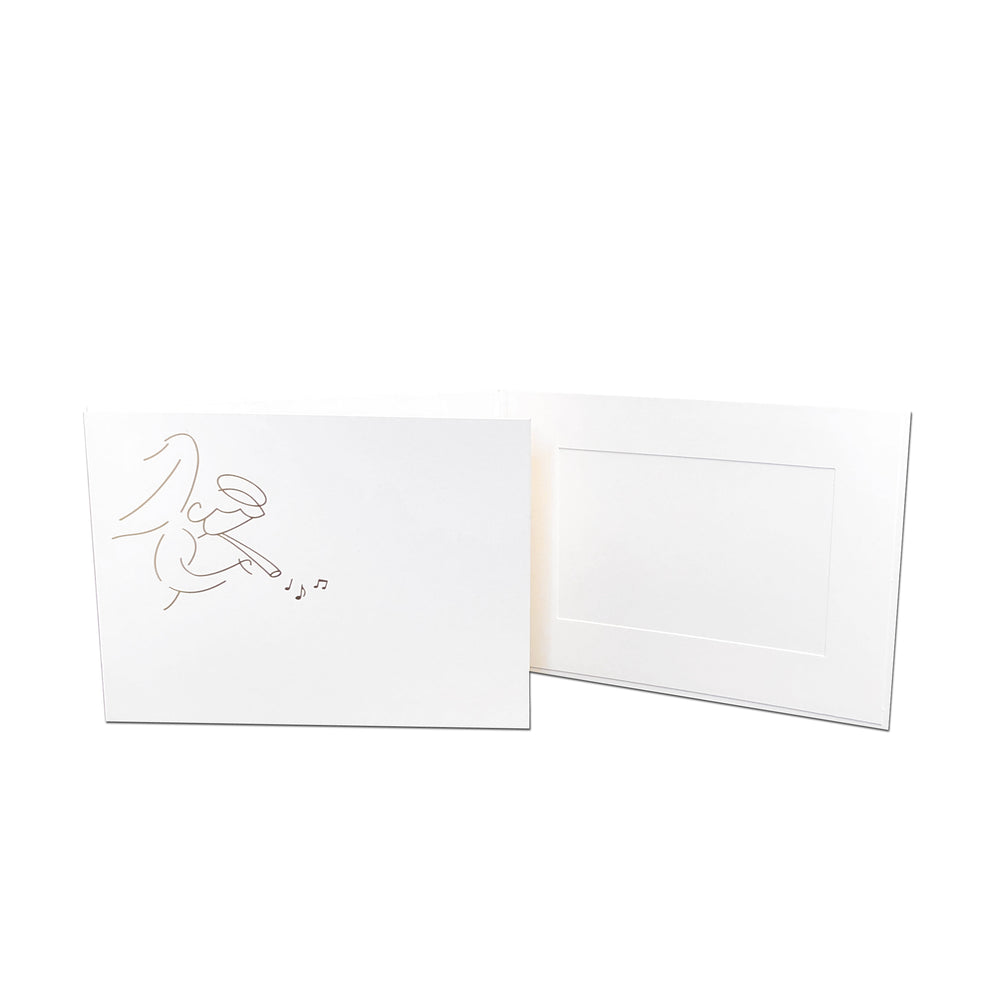 6x4 EconoBright Folders Stamped Series with angel foil stamp