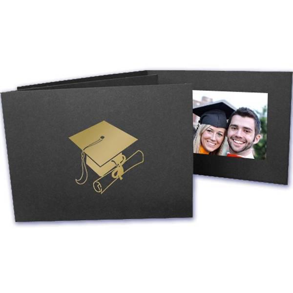 6x4 EconoBright Folders Stamped Series with graduation cap foil stamp