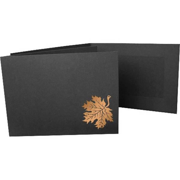 6x4 EconoBright Folders Stamped Series with autumn leaves foil stamp